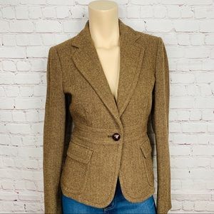J. Crew Tweed Brown Blazer